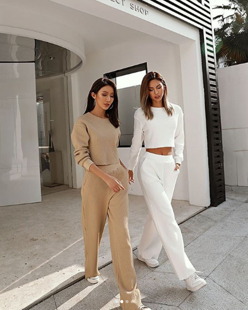 Women's Casual Sweatshirt Jacket Sports Suit