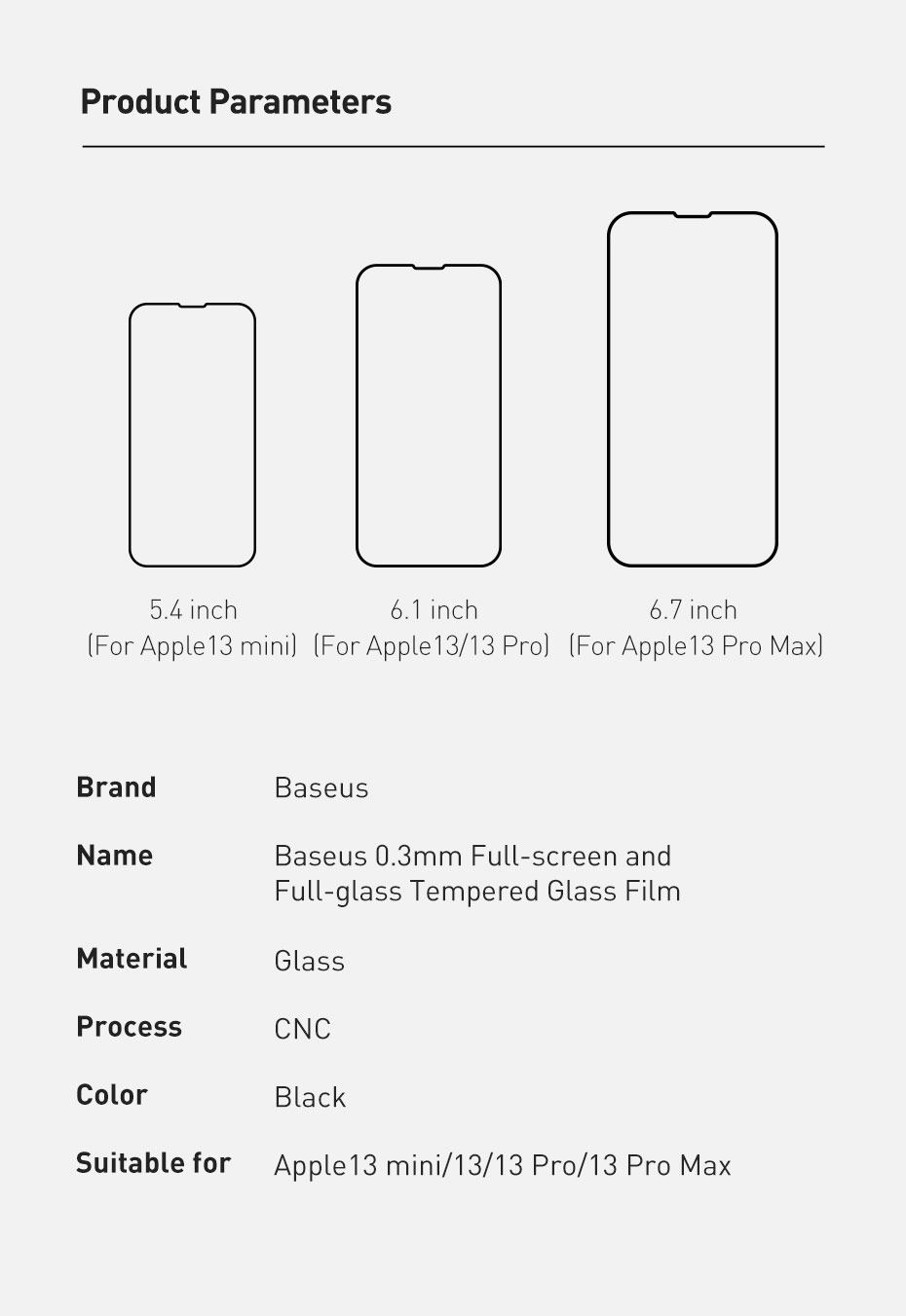 Title 12, 0.3mm Full Screen Full Glass Tempered Film For ...