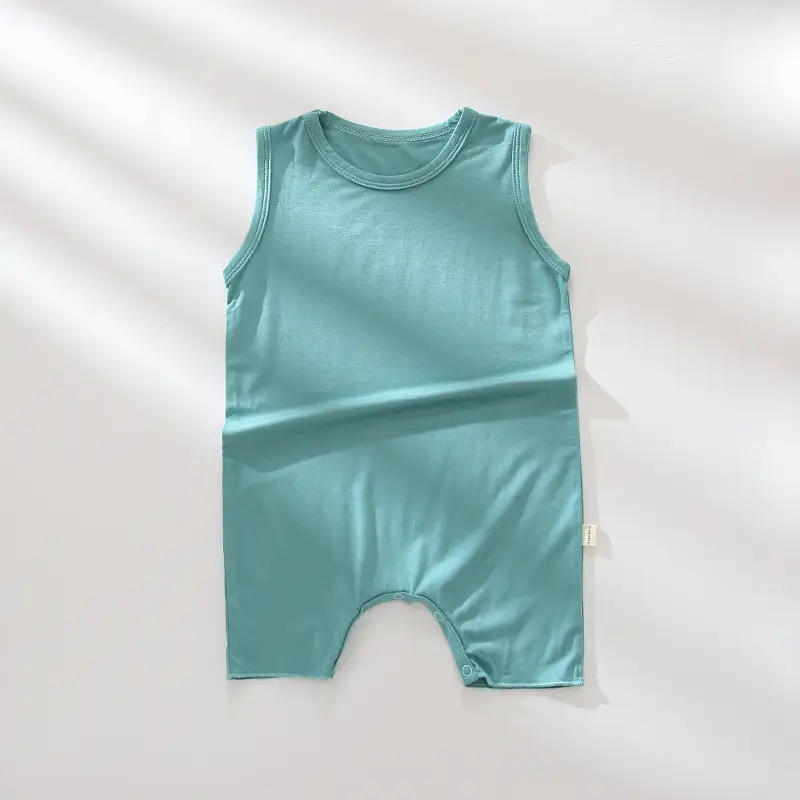 Baby Summer Modal Thin Sleeveless Tank Top Romper