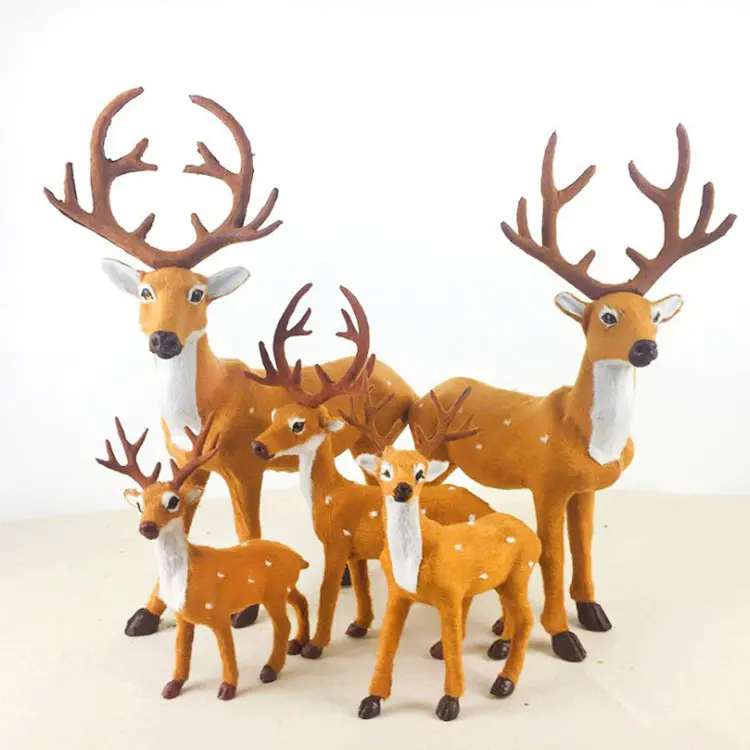 Christmas Deer Simulation Elk Window Layout Props Desktop Ornaments