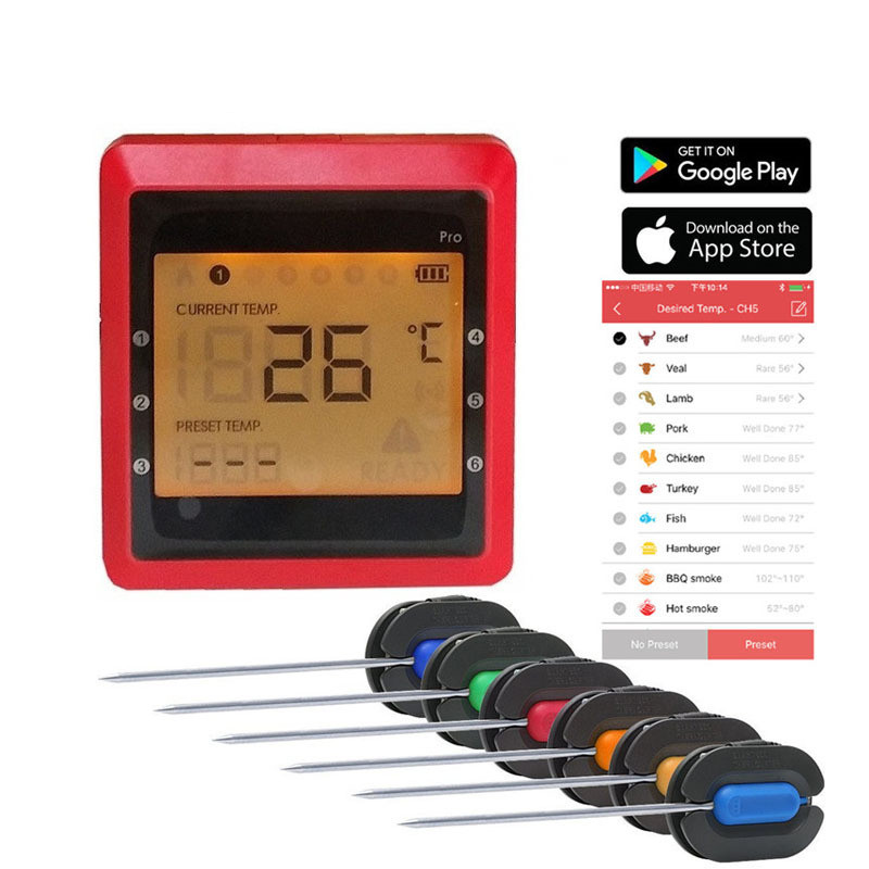 Title 2, Home Wireless Probe Baked Food Thermometer