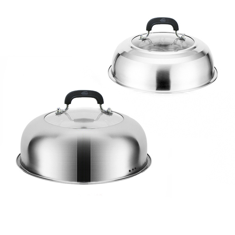 Title 17, Stainless Steel Heightened Round Household Wok ...