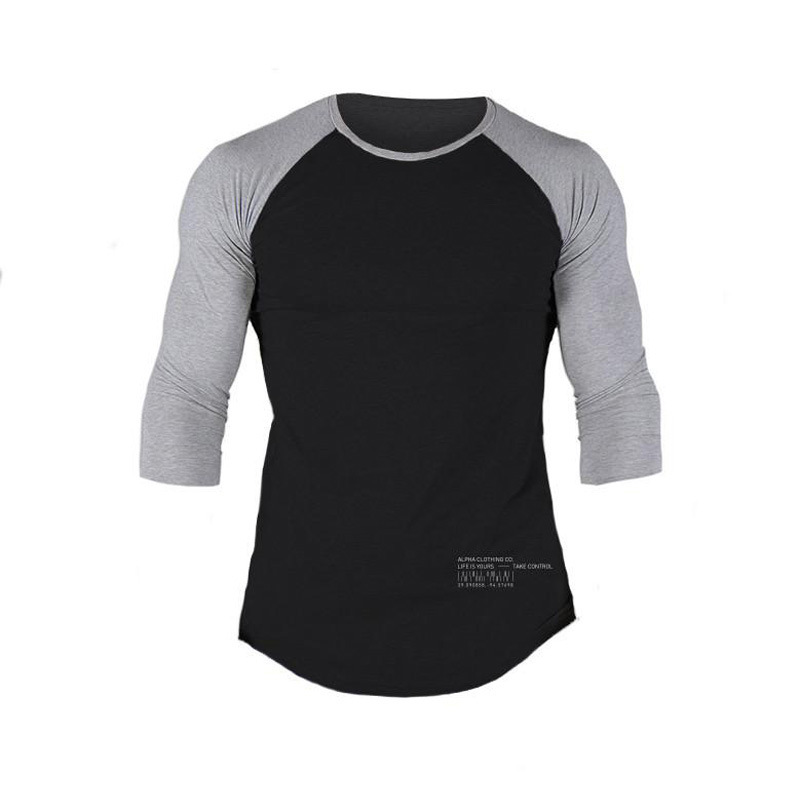 Men Solid Color Sports Running Training Suit