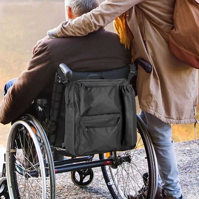 Wheelchair Storage Bag Wheelchair Hanging Pouch Outdoor
