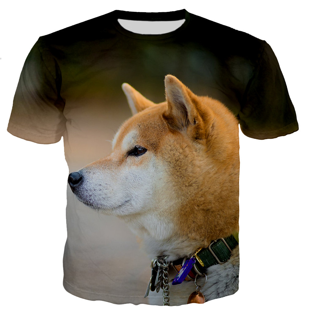 Title 5, T-shirt met korte mouwen en 3D-print voor honden