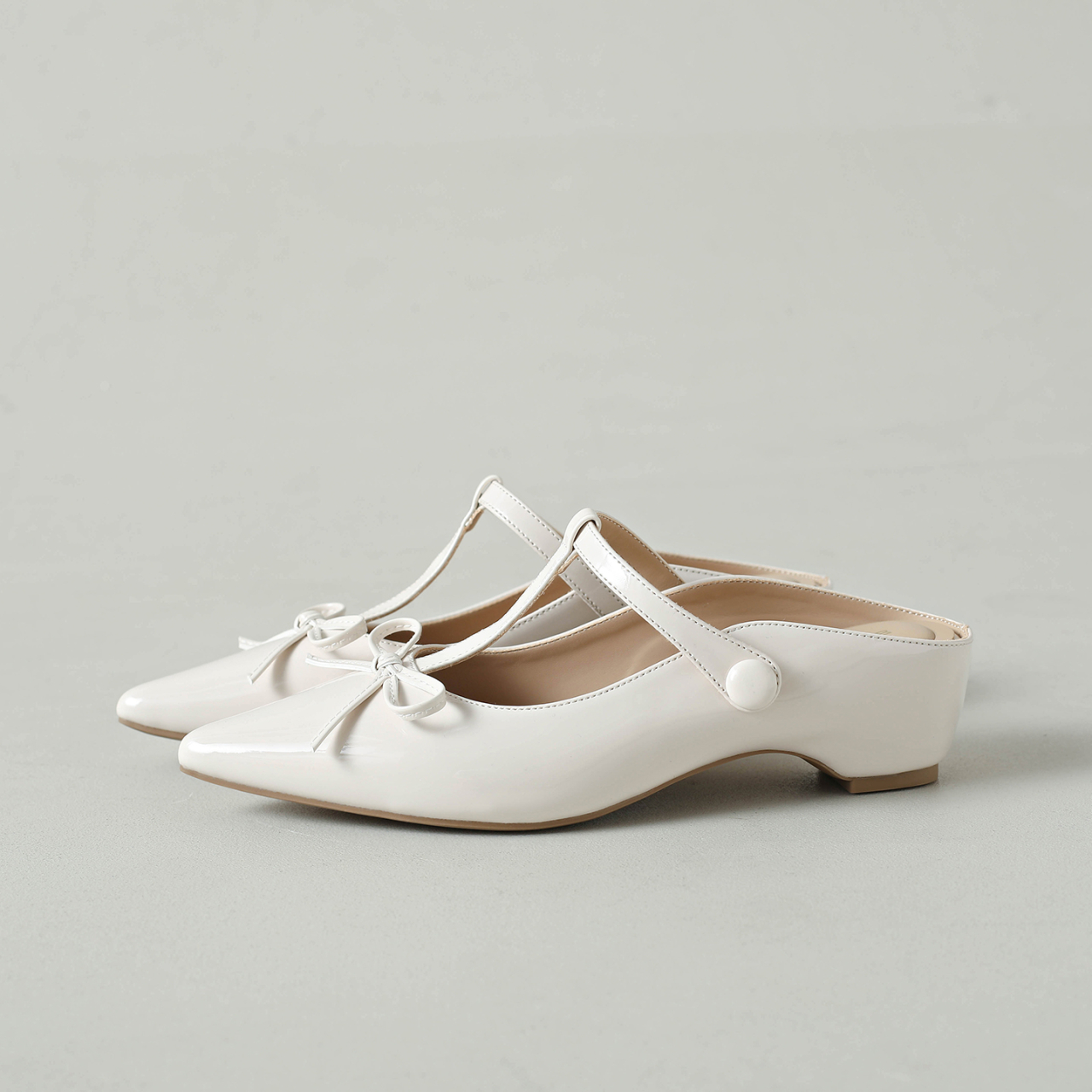 Bow T-Strap Slingback Mules, picture 2 of 4