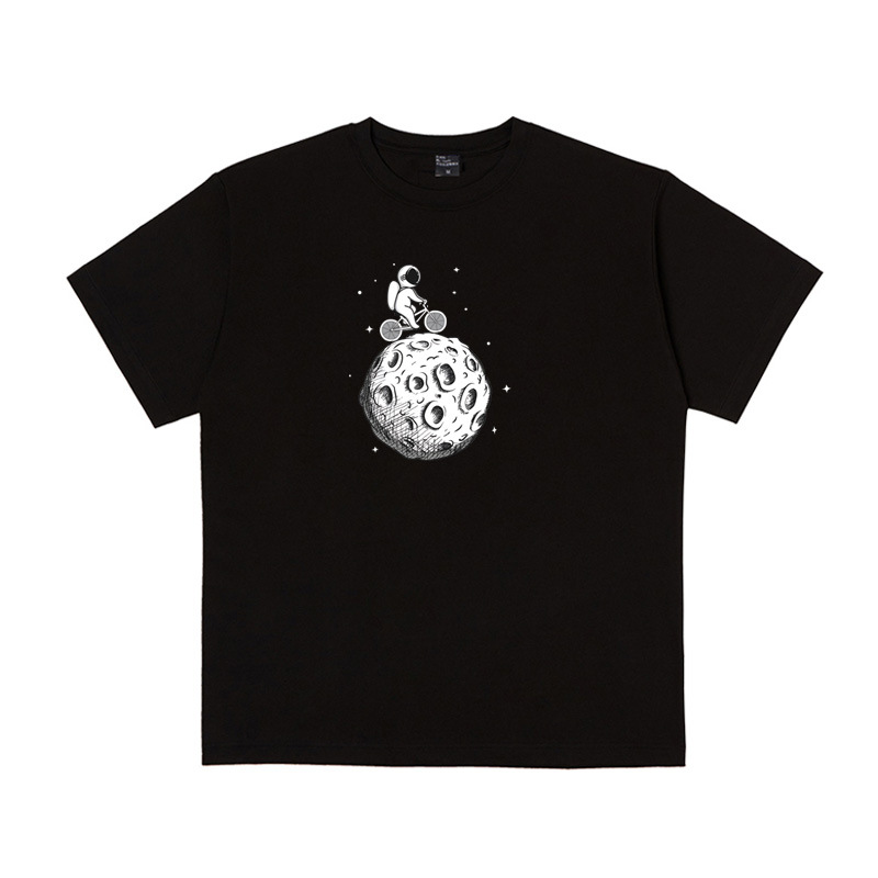 Title 2, T-shirt Unisexe Astronauta Cycliste Espace - Co...