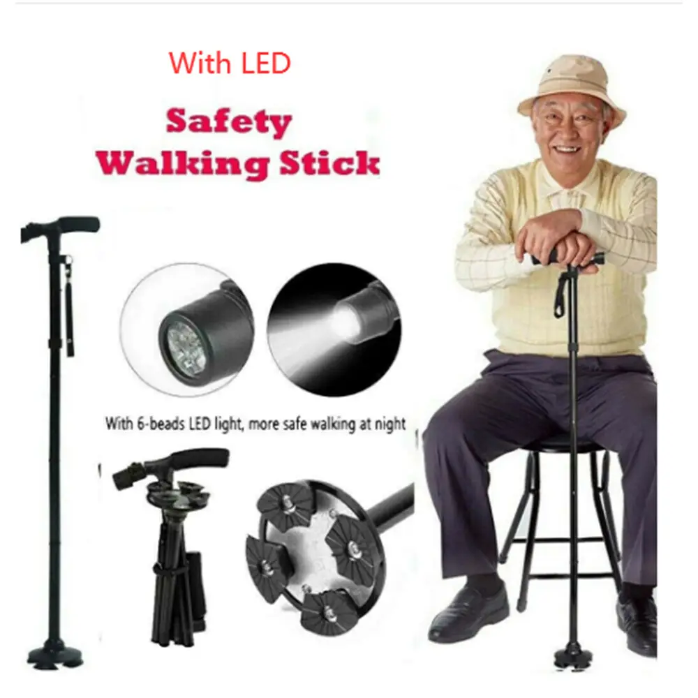 Folding LCD Walking Stick Cane