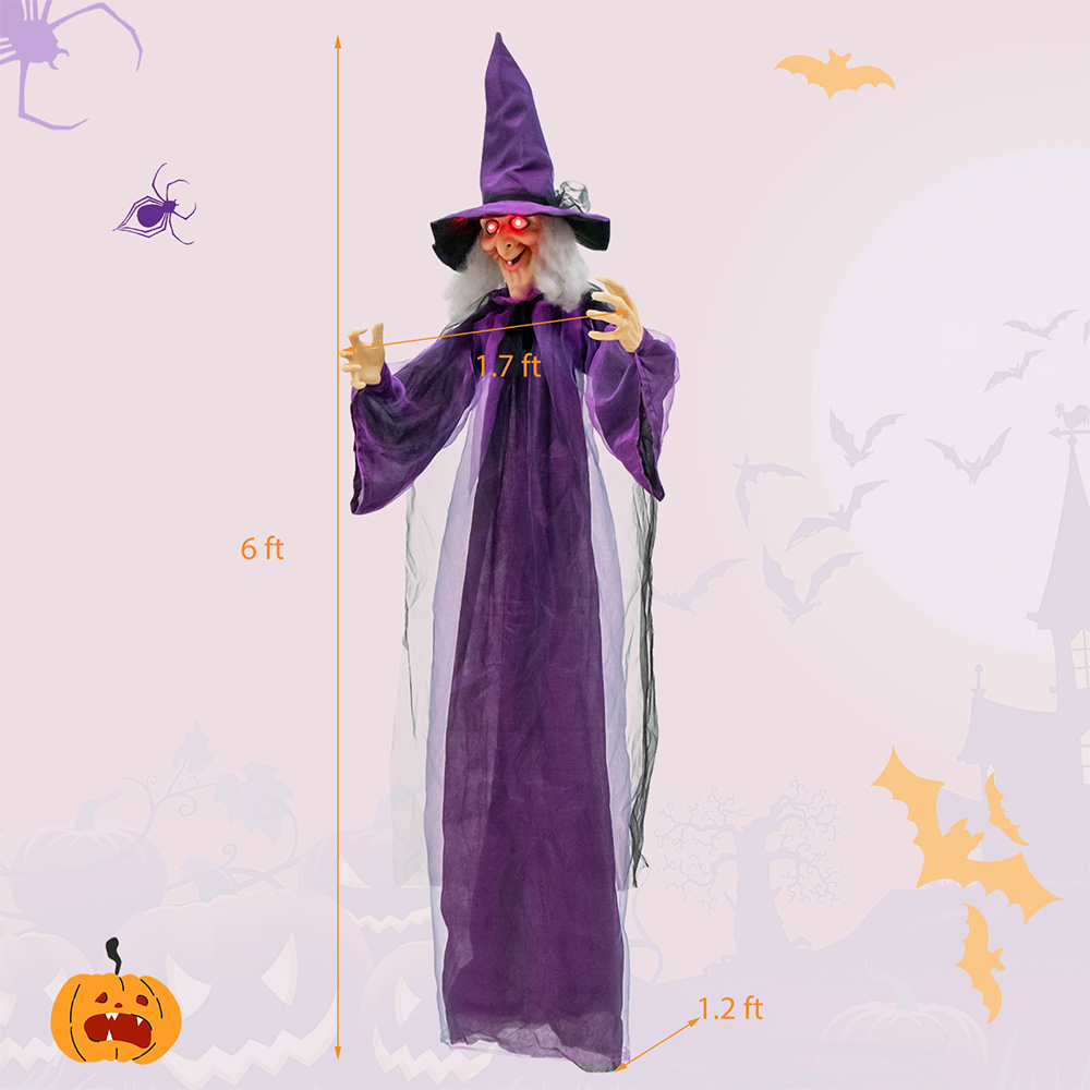 Hanging Halloween Decoration With Pre-Recorded Phrases