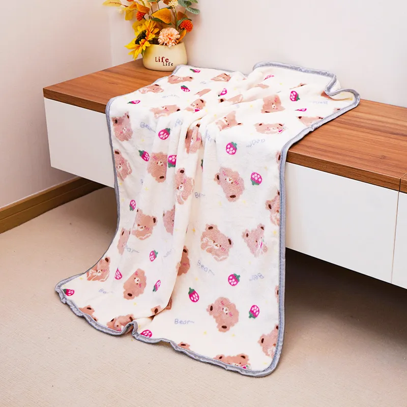 Pet Blanket Warm Dog Sleep Pad Warm Bed Sheet Soft And Comfortable Cat Cover Bed Sheet Pet Accessories - Pink