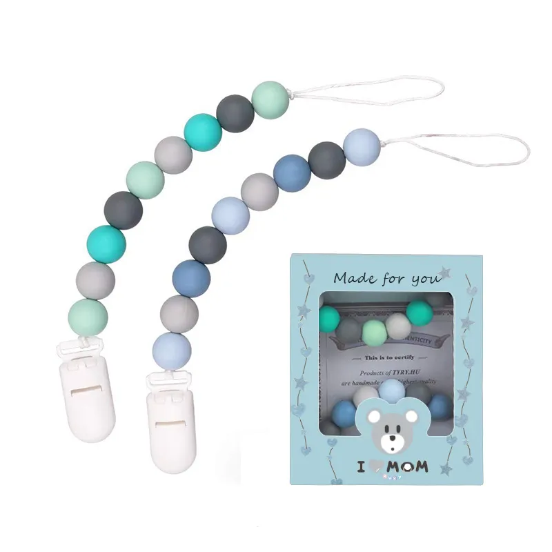 Baby Silicone Pacifier Chain, Baby Soothing Toys, Molars – image 4