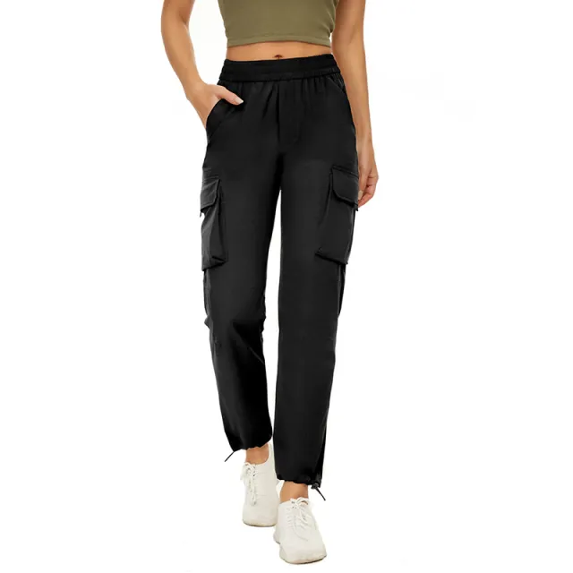 Casual Sports Four way Stretch Woven Quick drying Pants Black - Shop at LoveMi