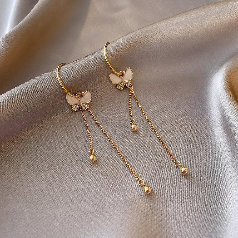 Take A Girl's Heart Long Tassel Earrings Ear Jewelry