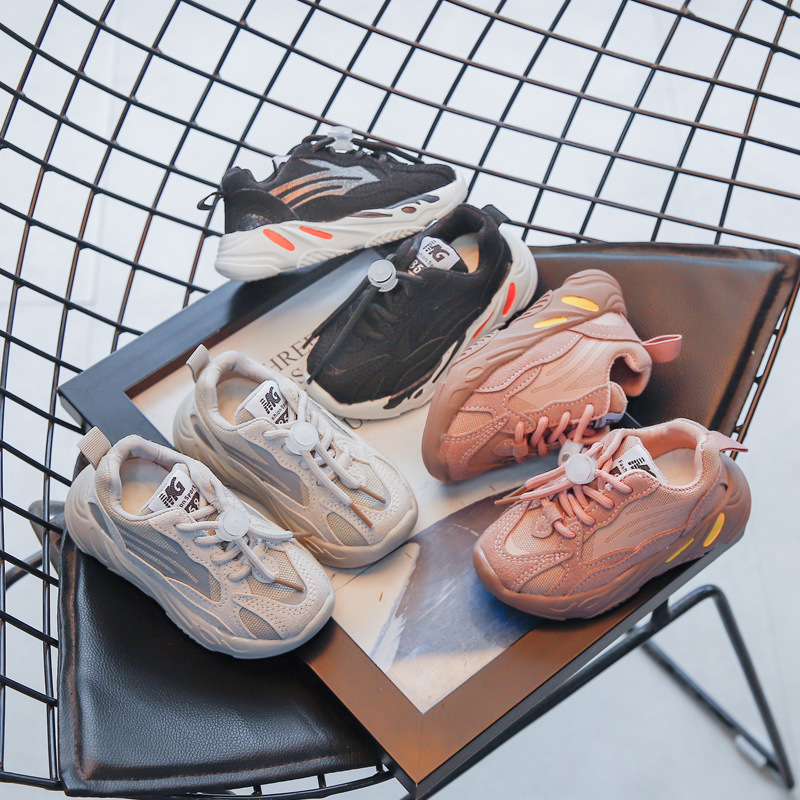 Sports  Casual Light Children's Breathable Mesh Non-slip Soft-soled Shoes