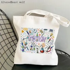 Canvas Tote Bag Pattern Environment-friendly Shopping Large Capacity - 6 Style - View 1