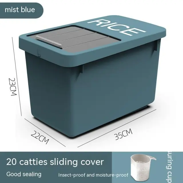Pet Supplies Dust proof Sealed Storage Box Blue - Shop at LoveMi