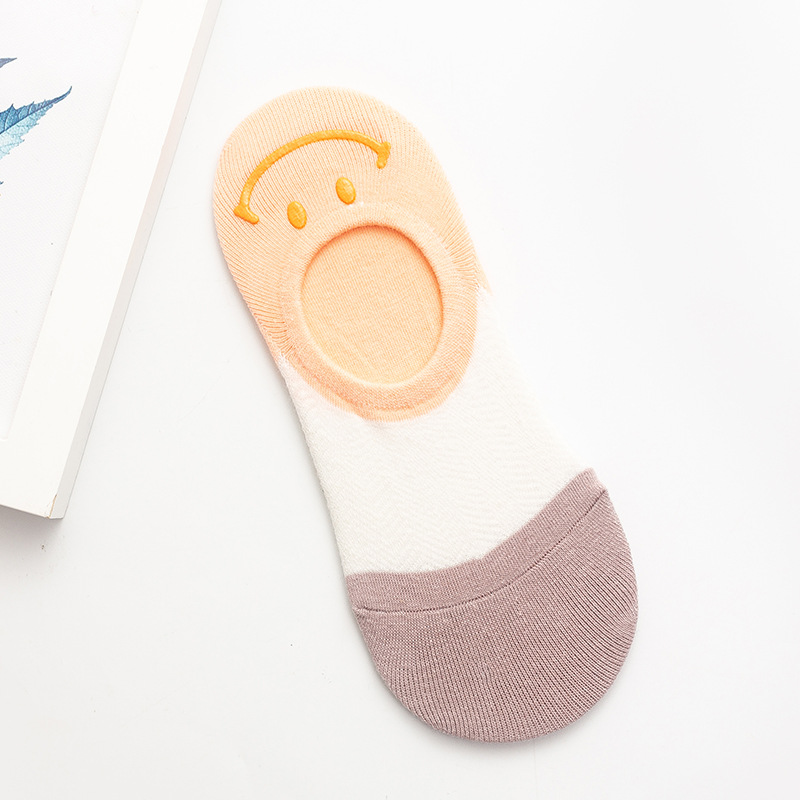 Title 4, Silicone Non-slip Smiley Socks