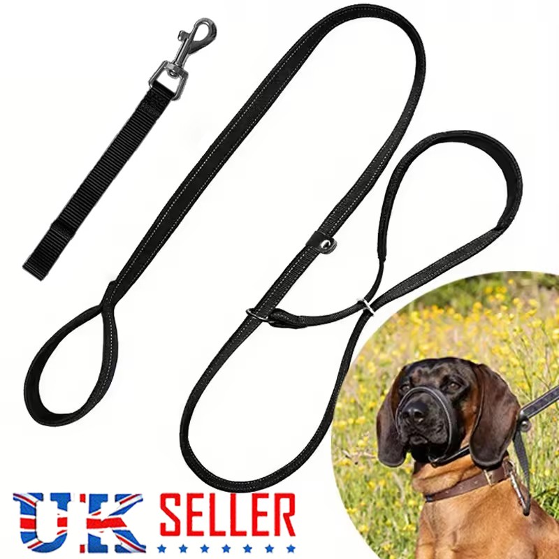 Figure Of 8 Dog Lead With Soft Comfy Padded Loop Handle And Nose Pads — image 7