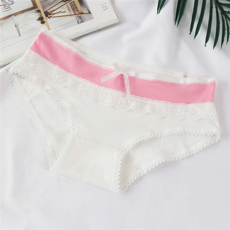 Title 6, Candy Color Cotton Ladies Cute Bow Panties