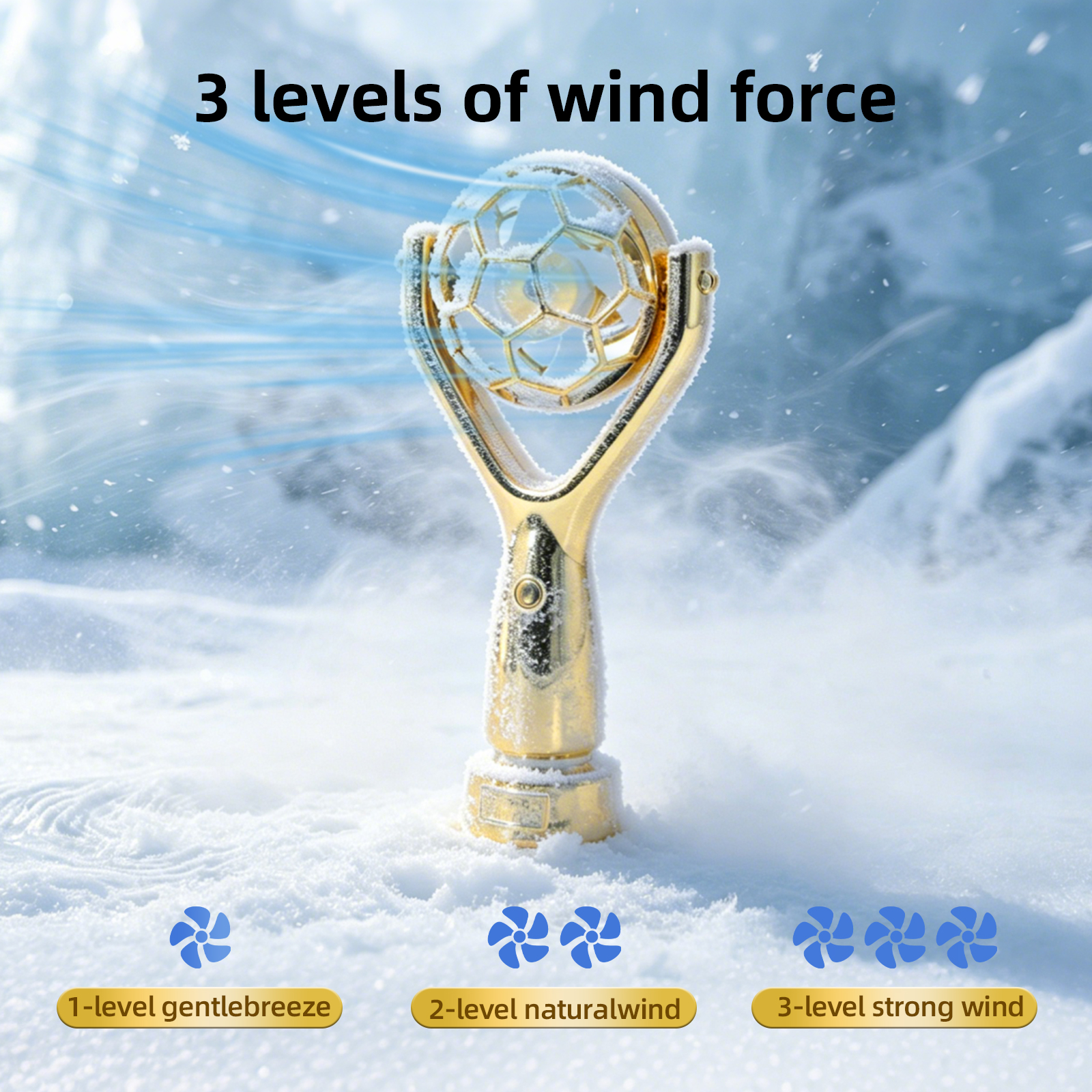 Golden Cup Fan Li-On Rechargeable