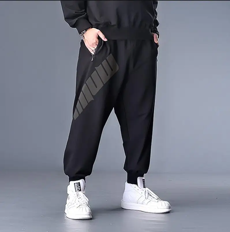 Loose Plus Size Sweatpants Men's Fat Trousers Stretch Fat