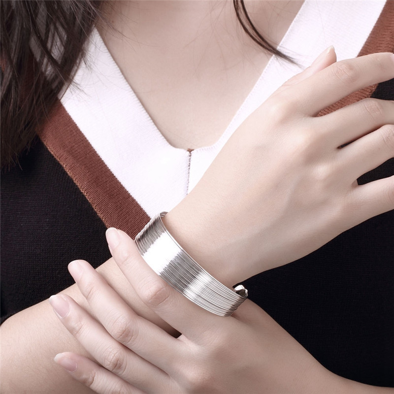 Jewelry Silver-plated Multi-line Bracelet