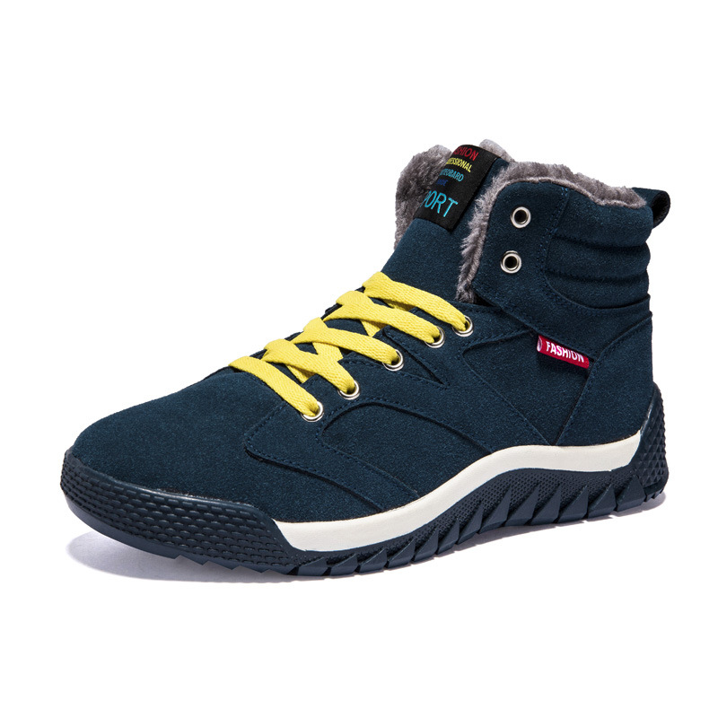 Title 7, High-top warm and fleece cotton shoes