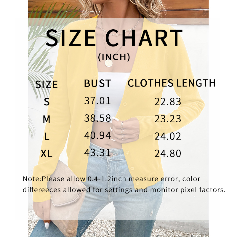 women’s V‑neck button‑down cardigan sweater