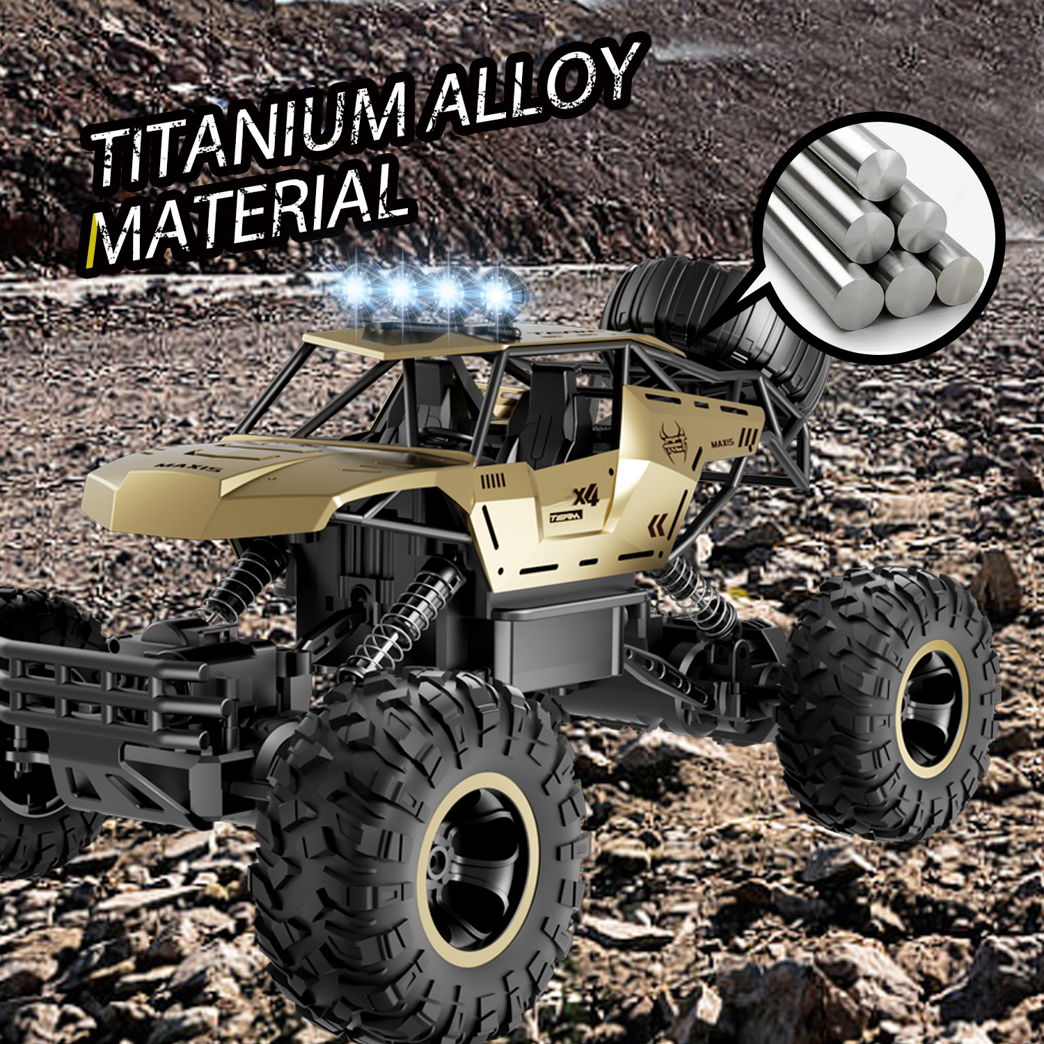 TEMU,TK Can't Sale. UK Rc Car Rock Crawler Rechargeable Off Road Truck 4WD — image 7