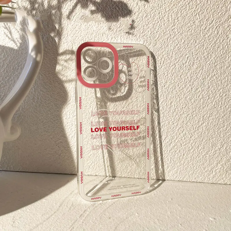 Creative Japanese And Korean Style Love Silicone Phone Case