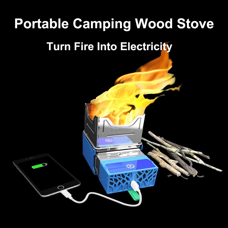 Fire Generator Electric Stove Folding Broiler Wood Stove Camping — foto 8