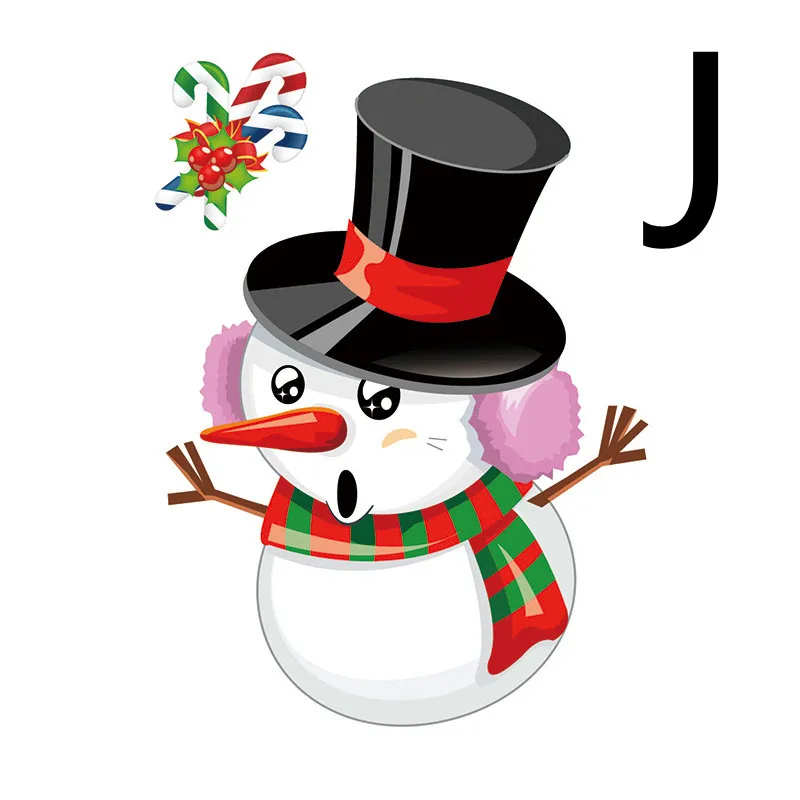 Christmas Sticker Santa Elk Glass Window Decoration – image 8