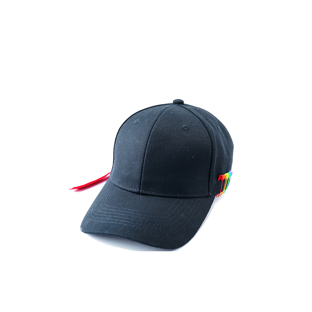 Men's And Women's Pin Functional Wind Rainbow Peaked Hat