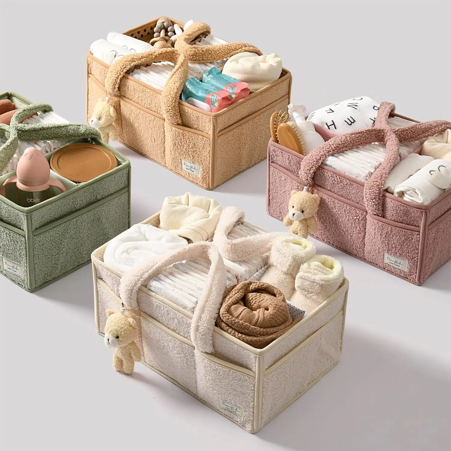 Diaper Caddy Organizer For Changing Table, Storage