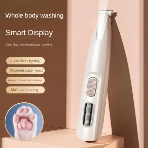 New Dog Paw Trimmer with LED Light Fully Waterproof