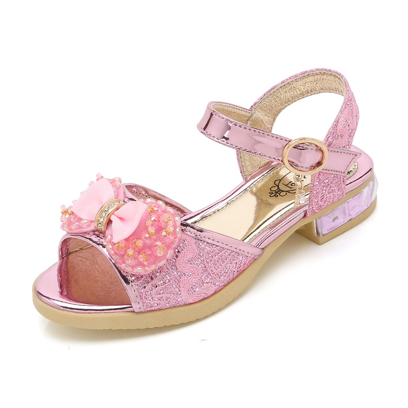 New Children's Shoes Bow Sandals Korean Version