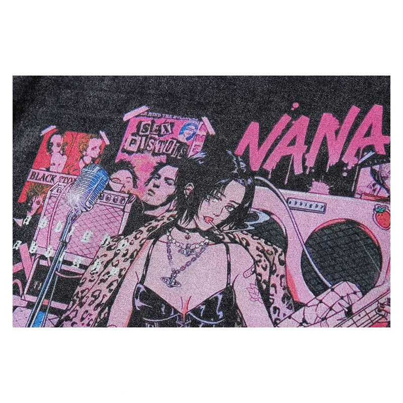 Men And Women Vintage Print Short-sleeved T-shirt