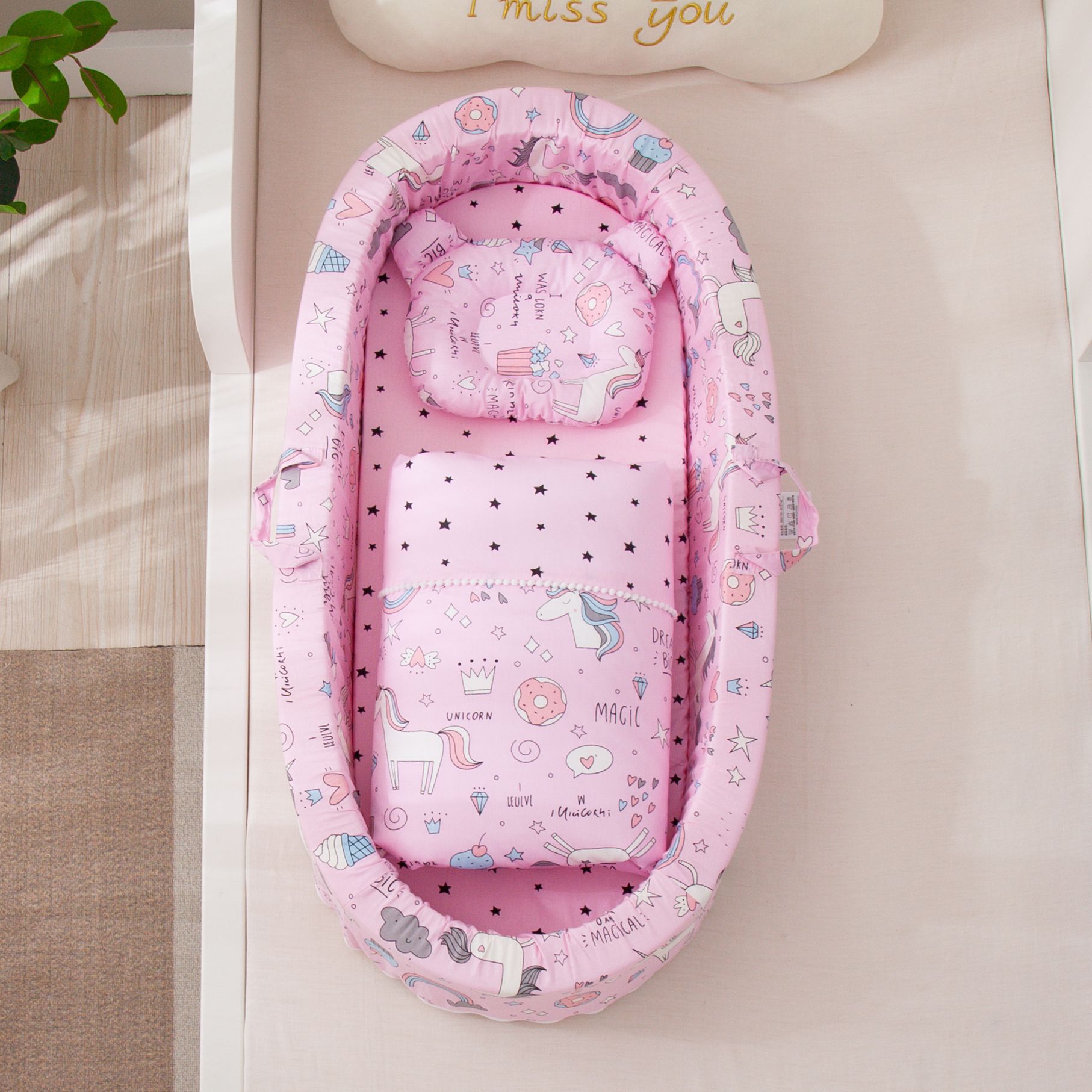 Septal Pad Crib Middle Bed Removable Circumference Anti-pressure High Edge - 2