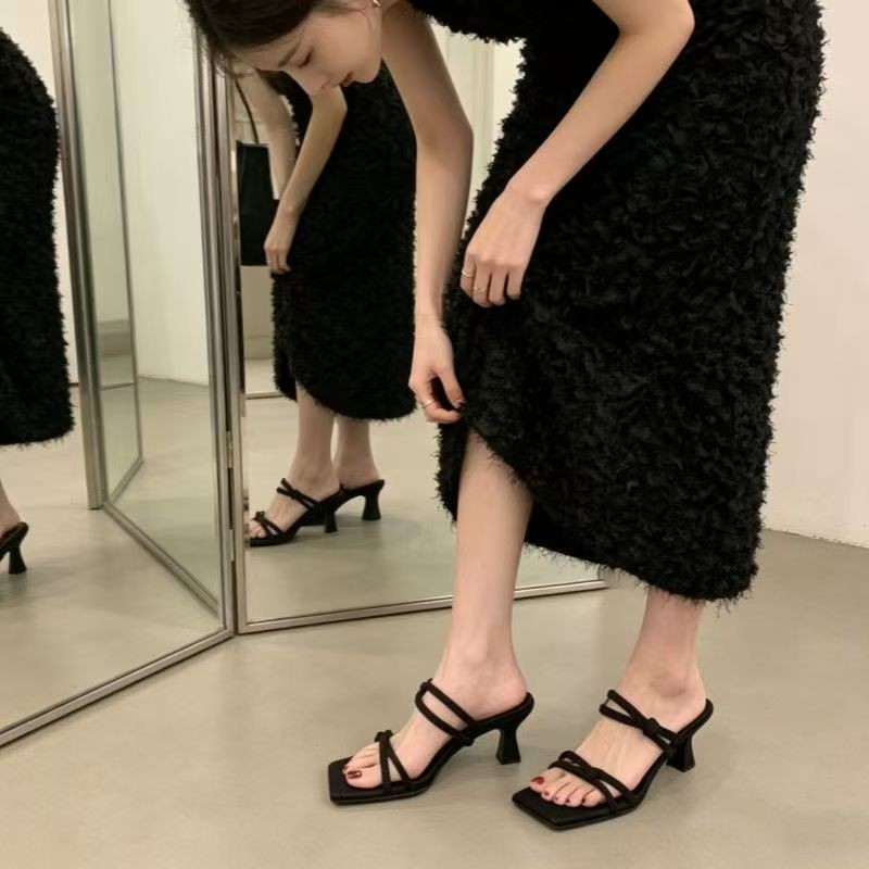 Square Toe Slide Sandals, picture 2 of 4