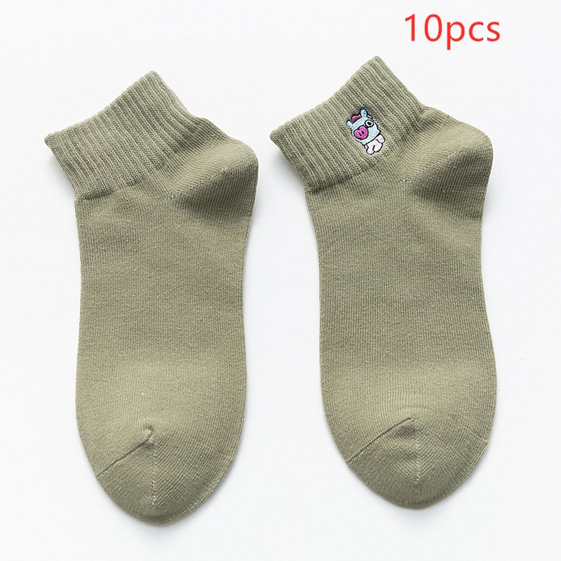 Title 9, Female Japanese cartoon shallow mouth socks