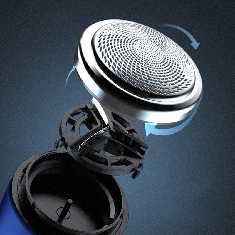 موس حلاقة رجالي صغير برأس مفرد محمول للسفر