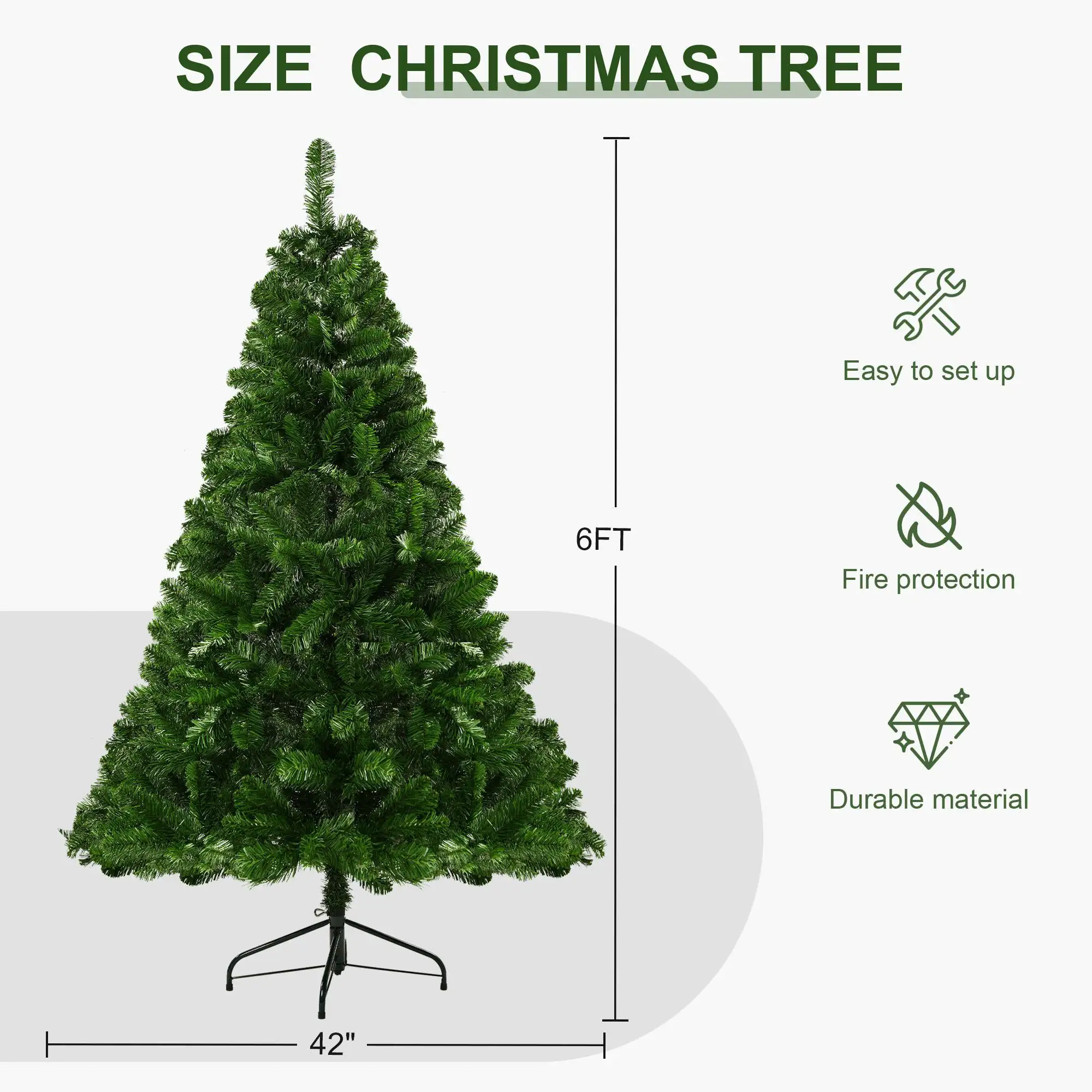 High-end Nordic Minimalist Christmas Tree Without Lights - Holiday Decorations, High-quality Festive Props