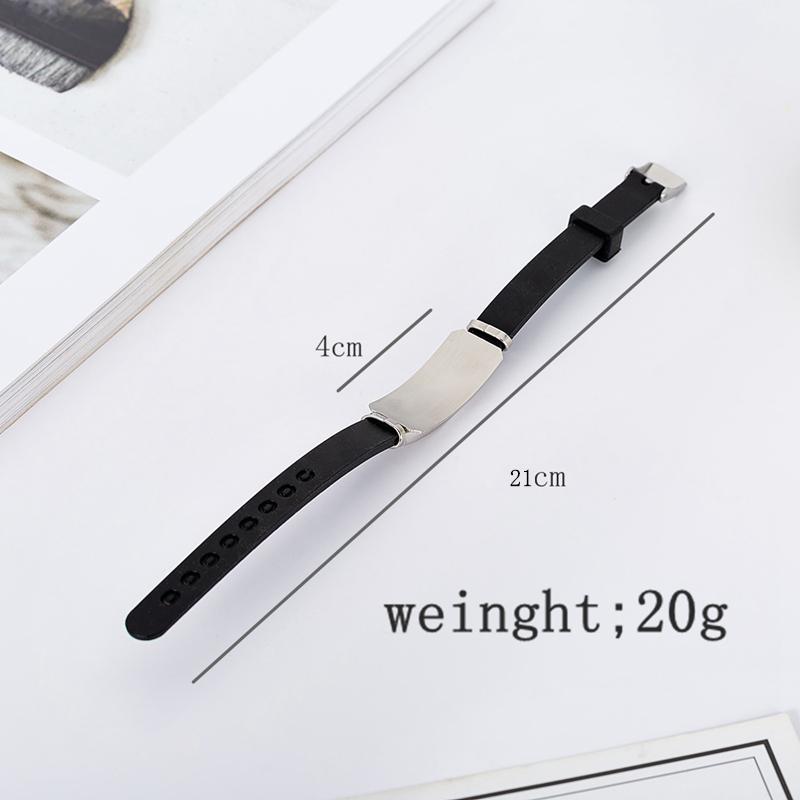 To My Son Stainless Steel Silicone Bracelets For Men Boys Love Gifts From Mom Dad