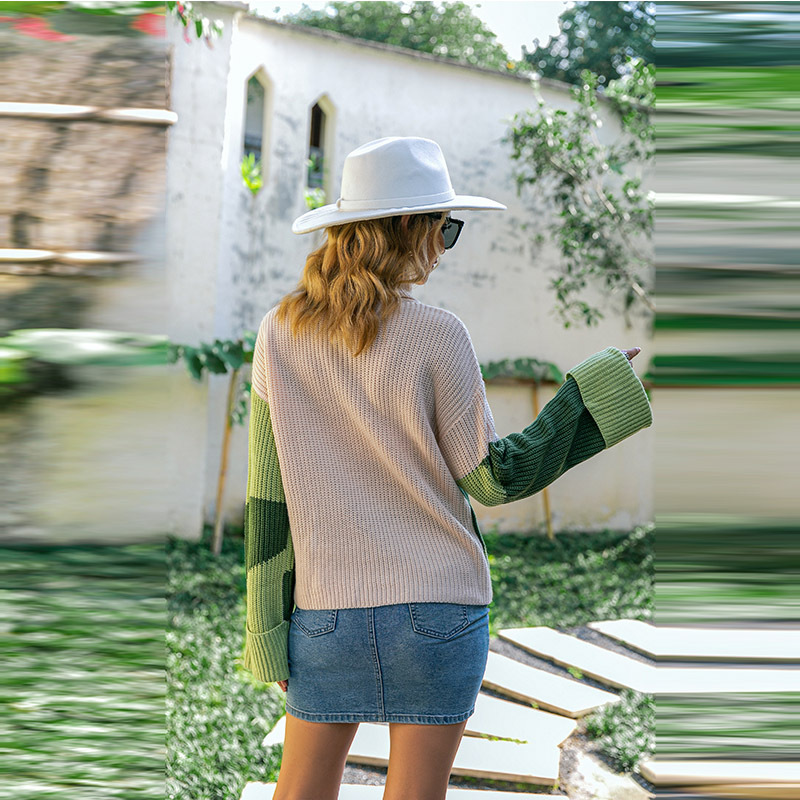 Warm Women's Long-sleeved Turtleneck Sweater Knitted Pullover