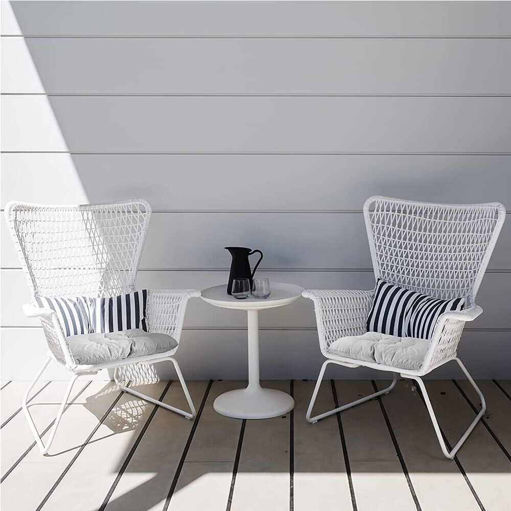 4 Pack Seat Pad Dining Room Garden Kitchen Chair Cushions Tie On Plain UK — image 9