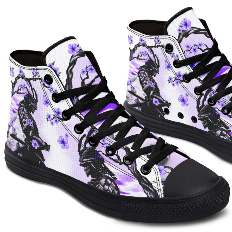 Fashion Printed Couple High Top Canvas Shoes