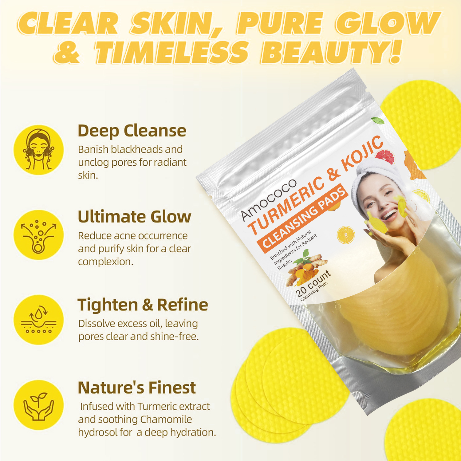 Only Supports Self Pickup With Waybill Amococo Turmeric & Kojic Cleansing Pads... 6