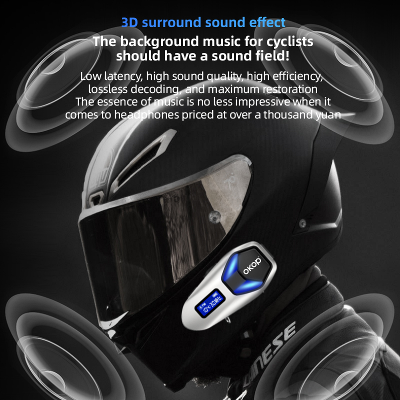 KP-292 Best-selling Premium Zinc Alloy Motorcycle Helmet Bluetooth Headset Waterproof Long Battery Life Music Playback In Stock 8