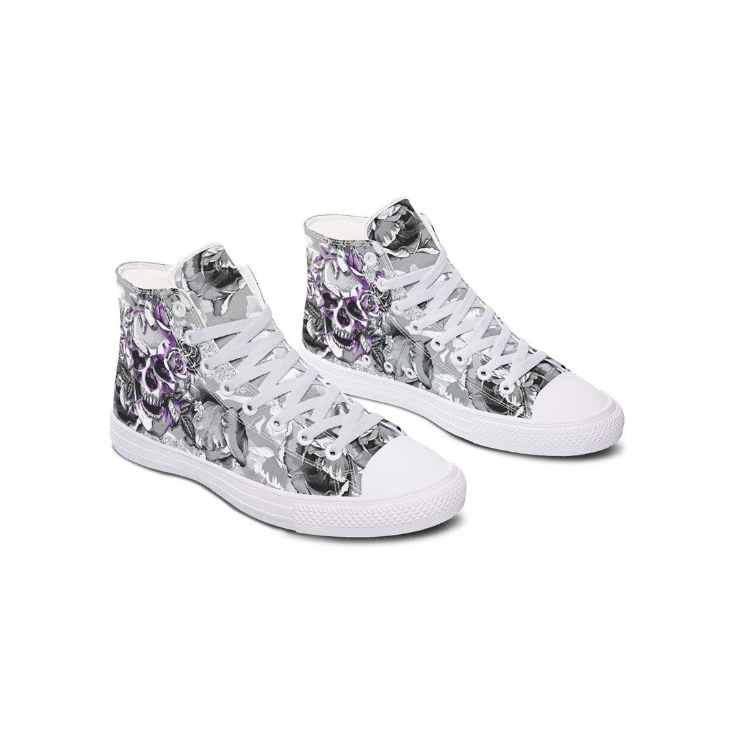 Printed Couple High-top Canvas Shoes