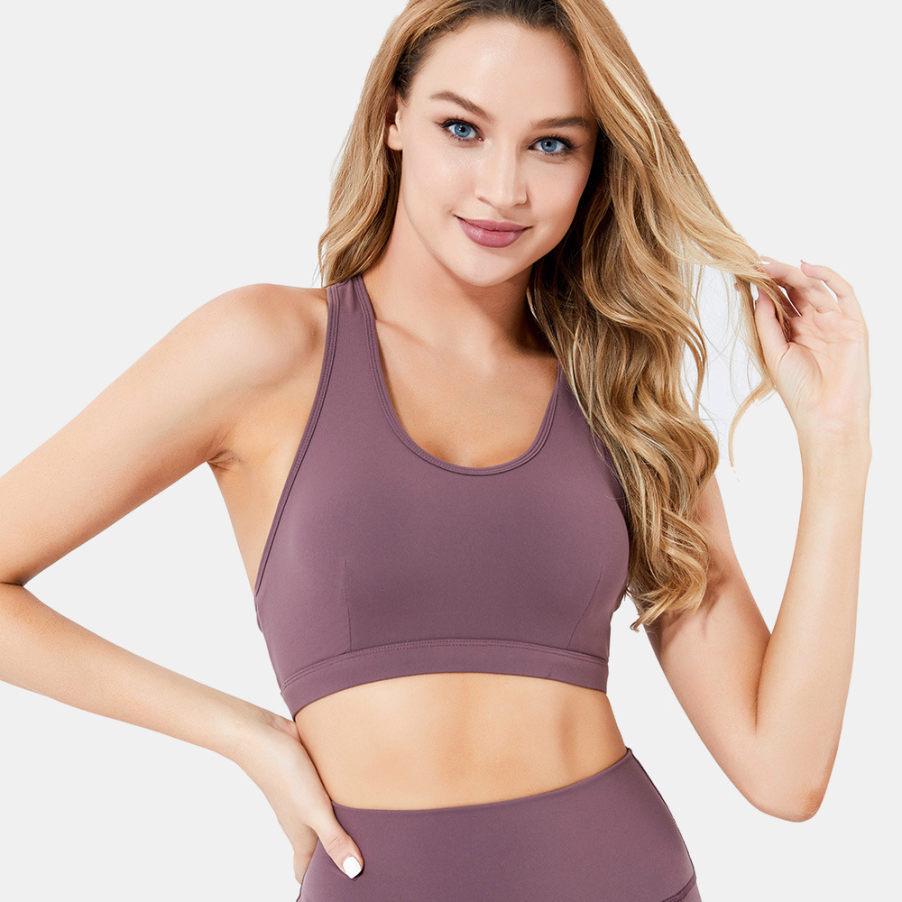 Title 7, Shockproof gathered high-elastic sports bra